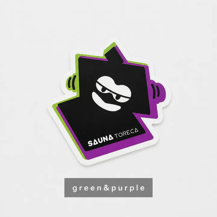 ステッカー（green&purple）