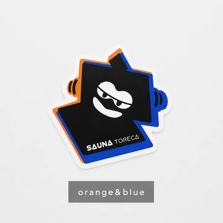 ステッカー（orange&blue）