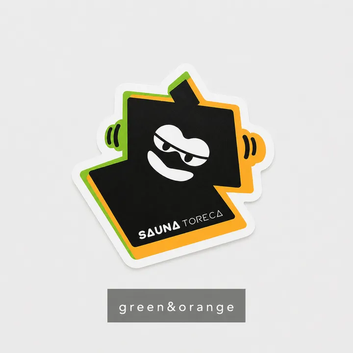 ステッカー（green&orange）
